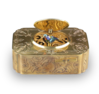 Antique Gilt metal and enamel singing bird box, by Flajoulot