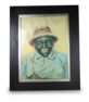 Antique expression-changing portrait picture automaton of a black farmer, by Hoyt