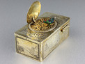 Silver-gilt singing bird box, by Karl Griesbaum