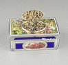 Silver-gilt and pictorial enamel Memento Mori singing bird box, by Karl Griesbaum