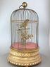 Antique large single singing bird-in-cage, by Jean Phalibois