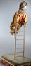 Antique clown acrobat-on-ladder musical automaton, by Roullet & Decamps