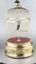 Large antique single singing bird-in-cage, by Bontems