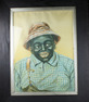 Antique expression-changing portrait picture automaton of a black farmer, by Hoyt