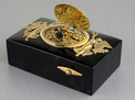 Tortoiseshell and gilt metal singing bird box, by Bontems