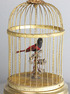 A small singing bird-in-cage, by Bontems