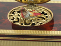 Vintage gilt metal and faux tortoiseshell inset singing bird box, by Eschle