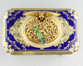 An exceptional exhibition gold, enamel and pictorial enamel Fusee singing bird box, by Jacques Bruguier