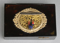 An antique tortoiseshell, silver and gilt metal singing bird box, by Raymy