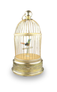 Small singing bird-in-cage, by Bontems