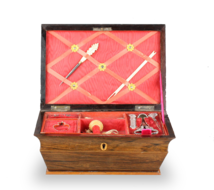 Antique Rosewood musical neccessaire