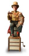 Antique Peasant and the Pig musical automaton, by Vichy-Triboulet