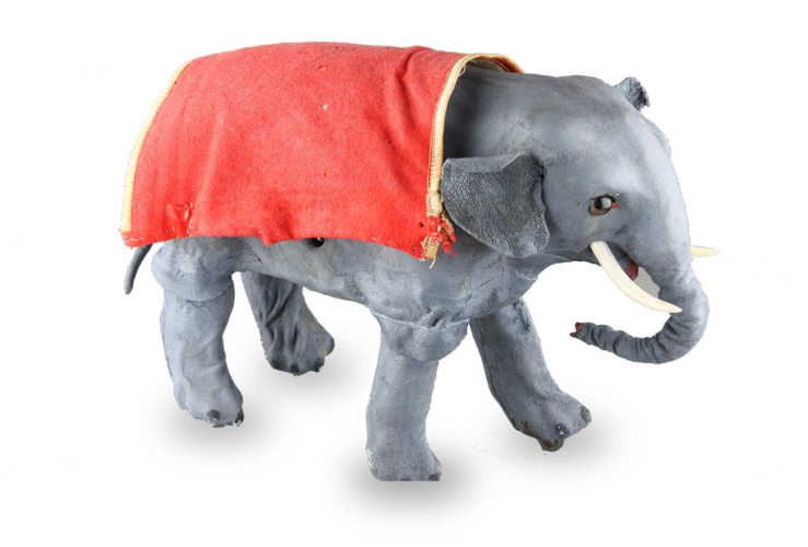 Antique Walking elephant automaton by Roullet Descamps