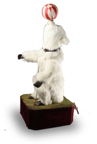 An extremely rare antique performing polar bear musical automaton, by Roullet & Decamps