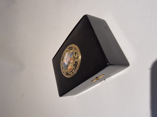 Gold and Tortoiseshell Singing Bird Box by Rochat