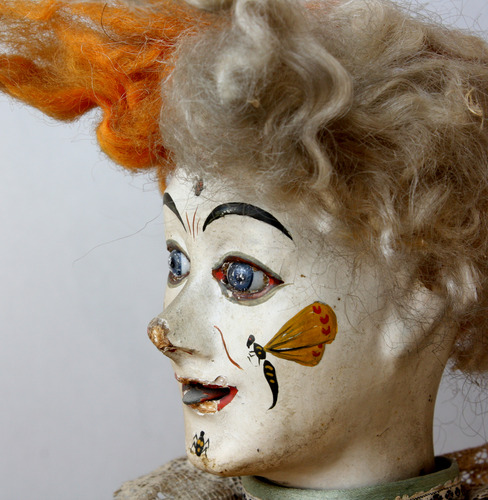 Antique Guitar playing Clown musical automaton, by Leopold Lambert