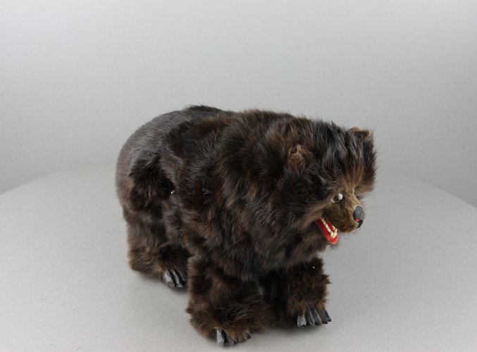 Antique Walking bear automaton by Roullet Descamps