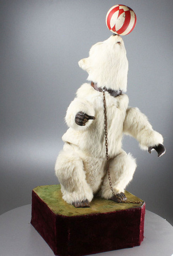 An extremely rare antique performing polar bear musical automaton, by Roullet & Decamps