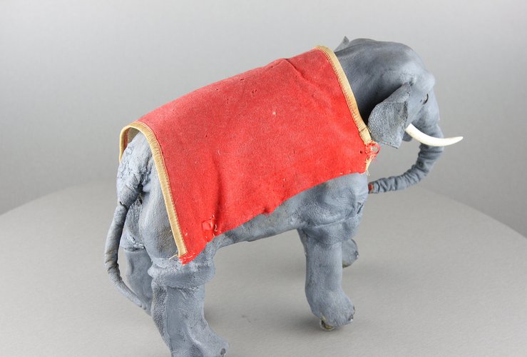 Antique Walking elephant automaton by Roullet Descamps