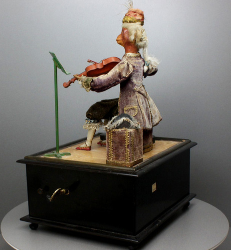 Antique monkey violinist musical automaton, most probably by J. Phalibois