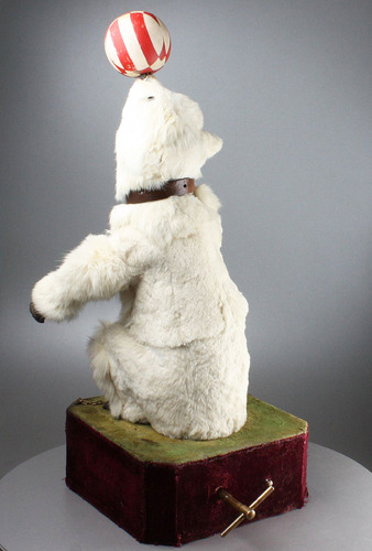 An extremely rare antique performing polar bear musical automaton, by Roullet & Decamps