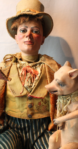 Antique Peasant and the Pig musical automaton, by Vichy-Triboulet